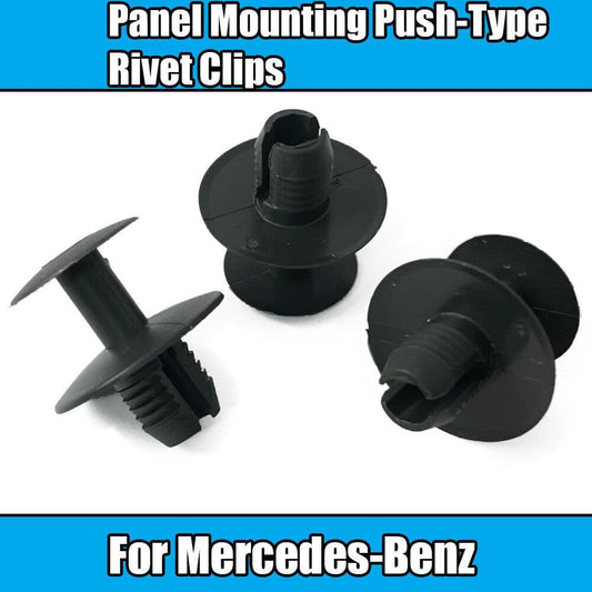 10x Clips for Mercedes-Benz Panel Mounting Push-Type Rivet Clips Grey Plastic