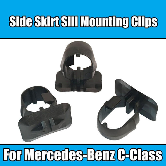 10x Clips for Mercedes-Benz Side Skirt Sill Mounting Clips E-Class Black Plastic