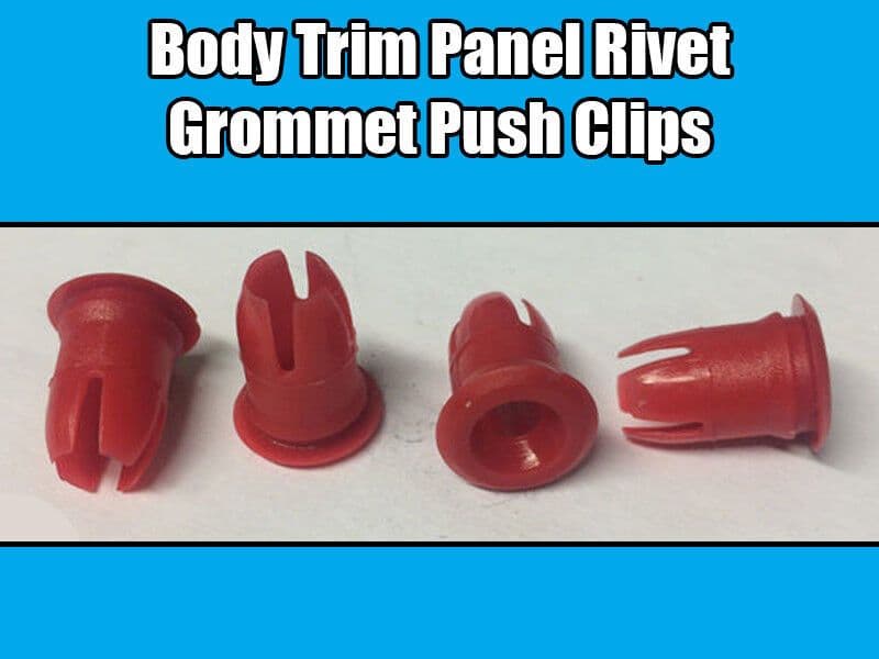 10x Clips for Mercedes Body Trim Panel Rivet Grommet Red Plastic A0019882081