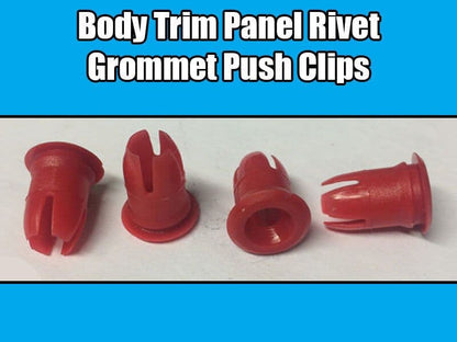 10x Clips for Mercedes Body Trim Panel Rivet Grommet Red Plastic A0019882081