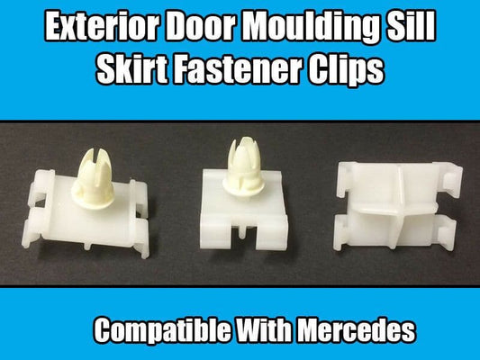 10x Clips for Mercedes Class A B C Clk G S Exterior Door Moulding Sill Skirt