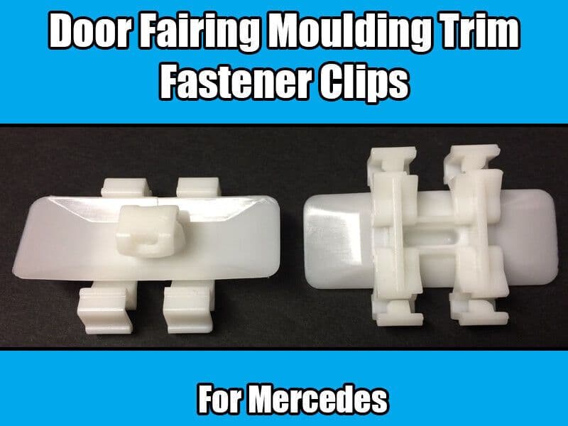 10x Clips for Mercedes Door Moulding Trim E C Clk Class S220 White Plastic