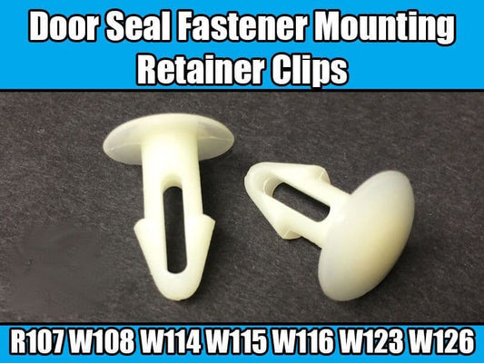 10x Clips for Mercedes Door Seal Fastener Retaining White Plastic 000-987-10-15
