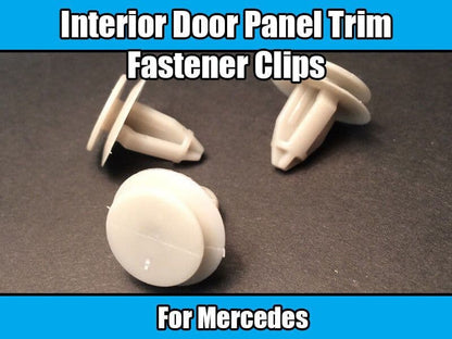 10x Clips for Mercedes E S Class Interior Door Panel Trim Mounting Trim Grey