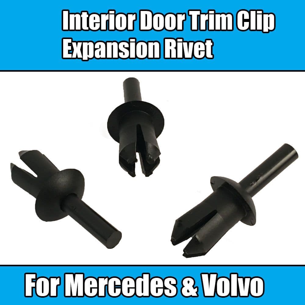 10x Clips for Mercedes E Series Volvo Interior Door Trim Clip Expansion Rivet