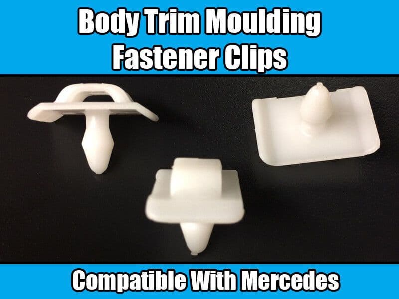 10x Clips for Mercedes S E Class Body Trim Moulding Fastener Clips White Plastic