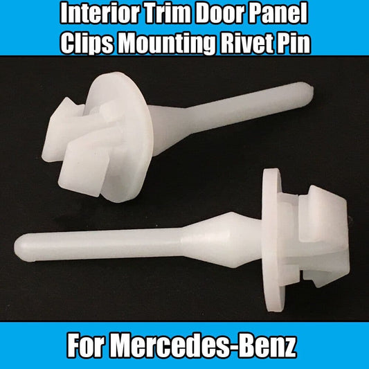 10x Clips for Mercedes White Interior Trim Door Panel Clips Mounting Rivet Pin