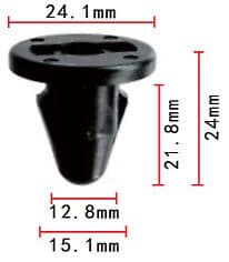 10x Clips for Mitsubishi Chrysler Bumper Cover Grommet Black Plastic Mb271999