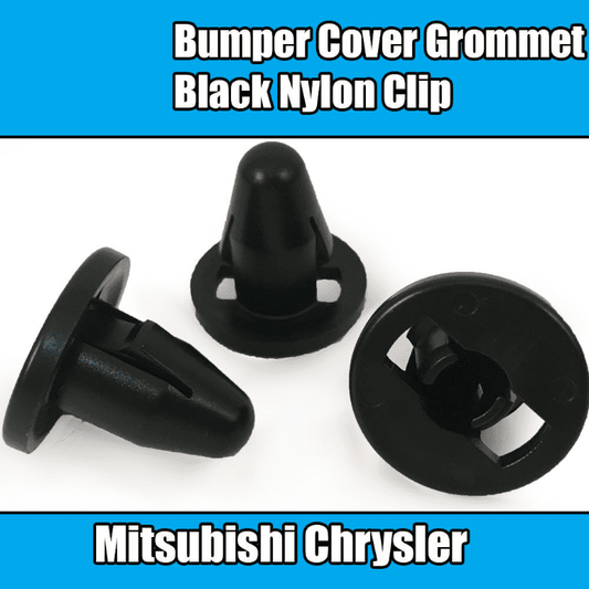 10x Clips for Mitsubishi Chrysler Bumper Cover Grommet Black Plastic Mb271999