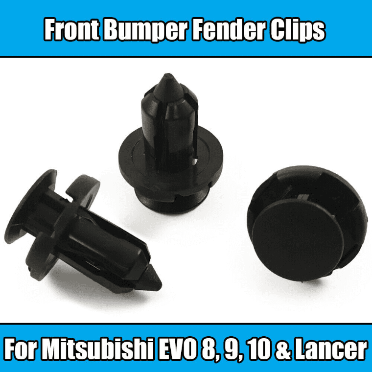 10x Clips for Mitsubishi Evo 8 9 10 Lancer Front Bumper Fender Retainer Plastic