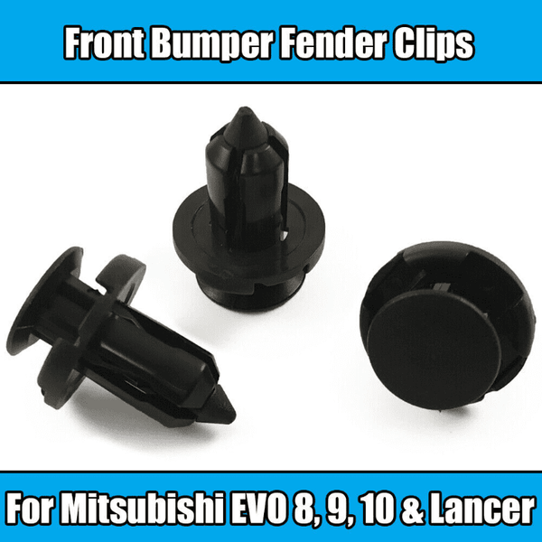 10x Clips for Mitsubishi Evo 8 9 10 Lancer Front Bumper Fender Retaine ...