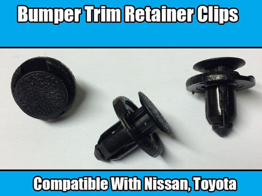 10x Clips for Nissan Bumper Push Retainer Trim Panel 01553-09611 01553-10501