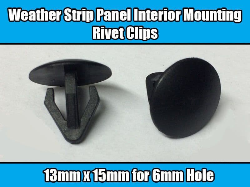 10x Clips for Nissan Mitsubishi Interior Panel Mounting Strip Rivet Plastic