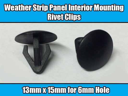 10x Clips for Nissan Mitsubishi Interior Panel Mounting Strip Rivet Plastic