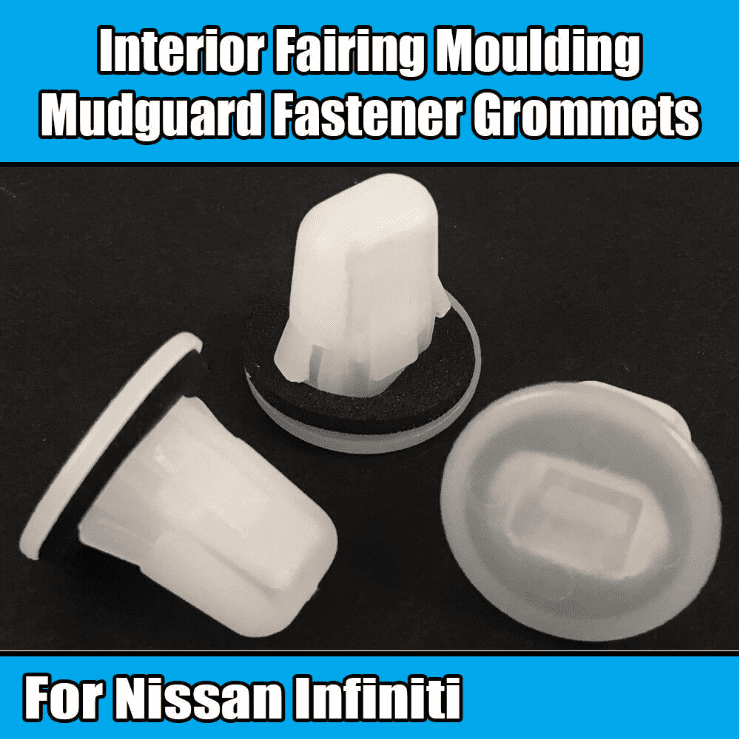 10x Clips for Nissan Mudguard Interior Fairing Moulding Grommet 01553-02923