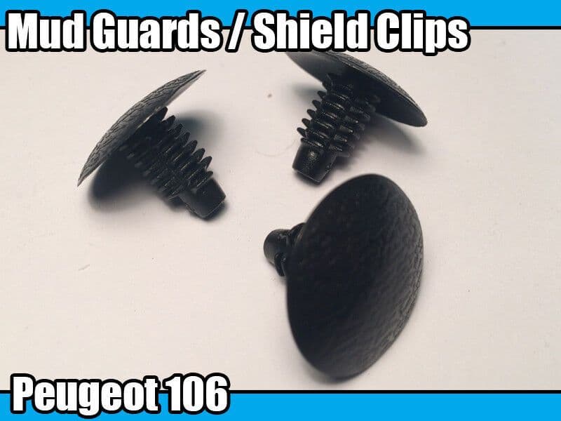 10x Clips for Peugeot 106 20mm Mud Guard Shield Trim Xs Xsi Gti Quiksilver