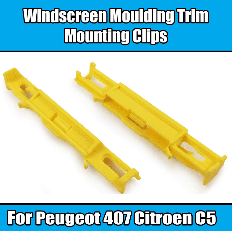 10x Clips for Peugeot 407 Citroen C5 Windscreen Moulding Trim Mounting 812398