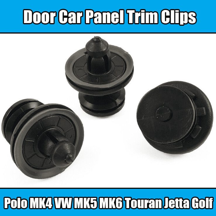 10x Clips for Polo Mk4 VW Mk5 Mk6 Touran Jetta Golf Passat Door Card Panel Trim