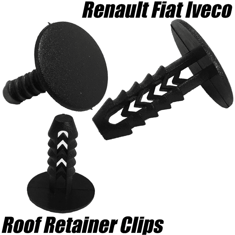 10x Clips for Renault Fiat Iveco Roof Headlining Trim Retainer Panel Moulding