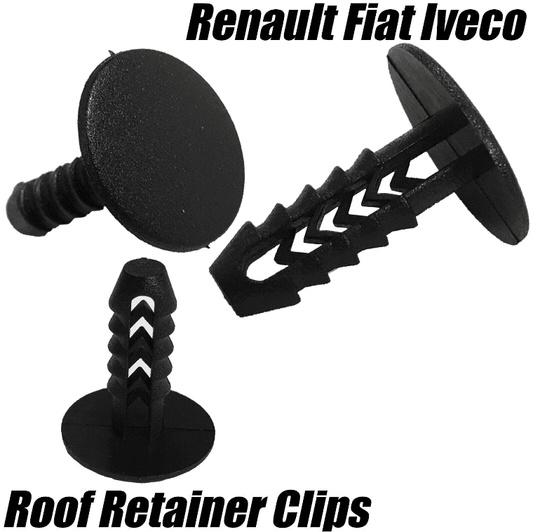 10x Clips for Renault Fiat Iveco Roof Headlining Trim Retainer Panel Moulding
