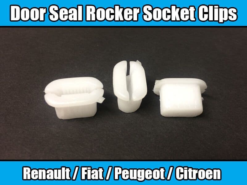 10x Clips for Renault Fiat Peugeot Door Seal Rocker Socket Plastic 7703081019