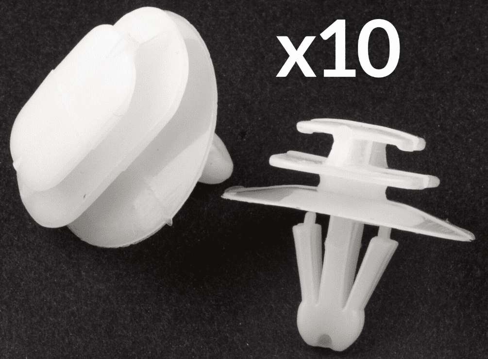 10x Clips for Renault Kangoo Van Door Moulding Exterior Trim Strip Plastic