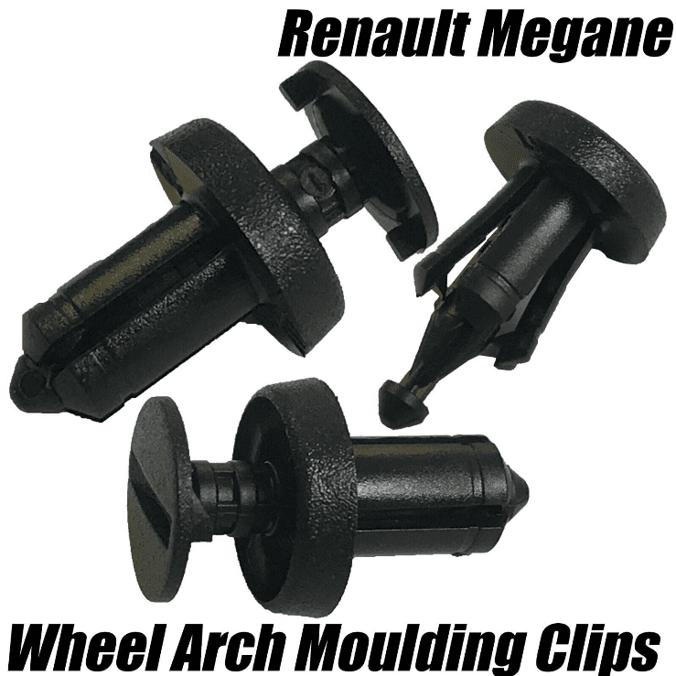 10x Clips for Renault Megane Wheel Arch Splash Mud Guard Moulding 6.5mm Hole