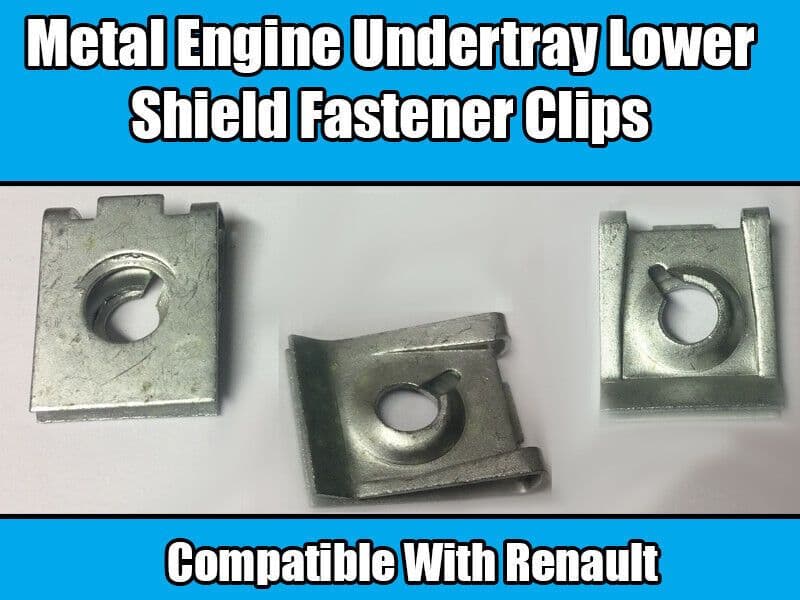 10x Clips for Renault Metal Undertray Engine Protection Compartment Lower Shield
