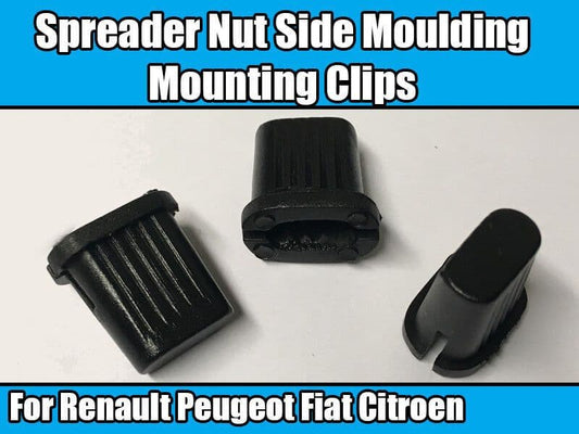 10x Clips for Renault Peugeot Fiat Citroen Spreader Nut Side Moulding Mounting