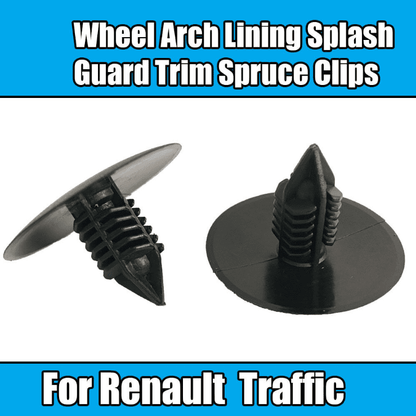 10x Clips for Renault Traffic Wheel Arch Lining Slash Guard Spruce