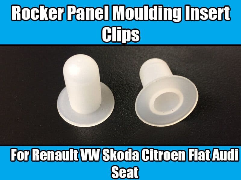 10x Clips for Renault VW Skoda Citroen Fiat Audi Rocker Panel Moulding Insert