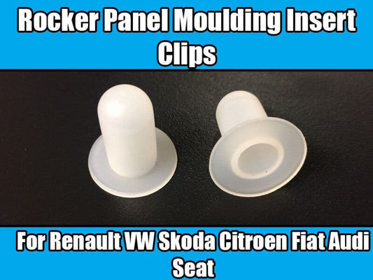 10x Clips for Renault VW Skoda Citroen Fiat Audi Rocker Panel Moulding Insert