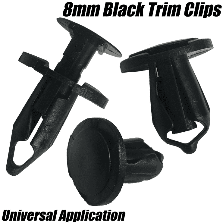 10x Clips for Seat Audi VW Honda Door Card Fascia Trim Panel Fastener Black