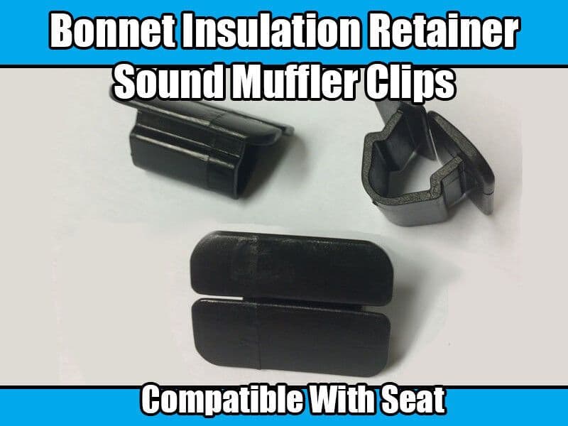 10x Clips for Seat Ibiza Bonnet Insulation Plastic Retainer Hood Sound Muffler