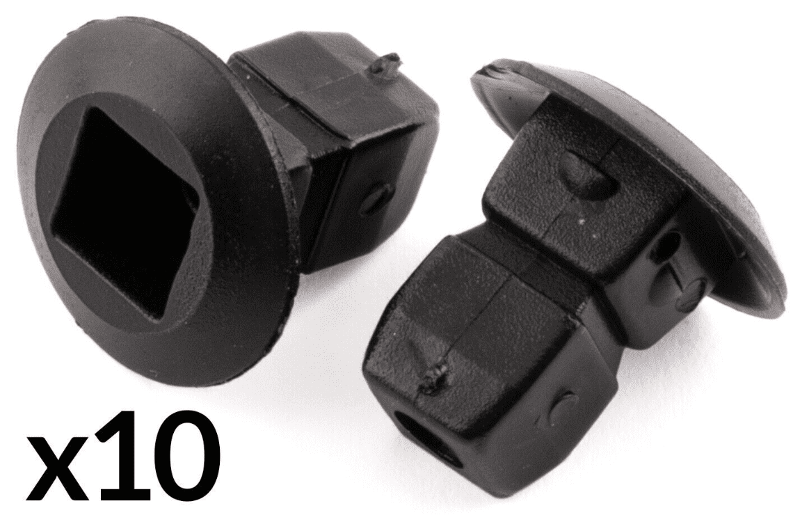 10x Clips for Skoda Grommet Expanding Lock Nuts Bumper Trim Shields Fastener