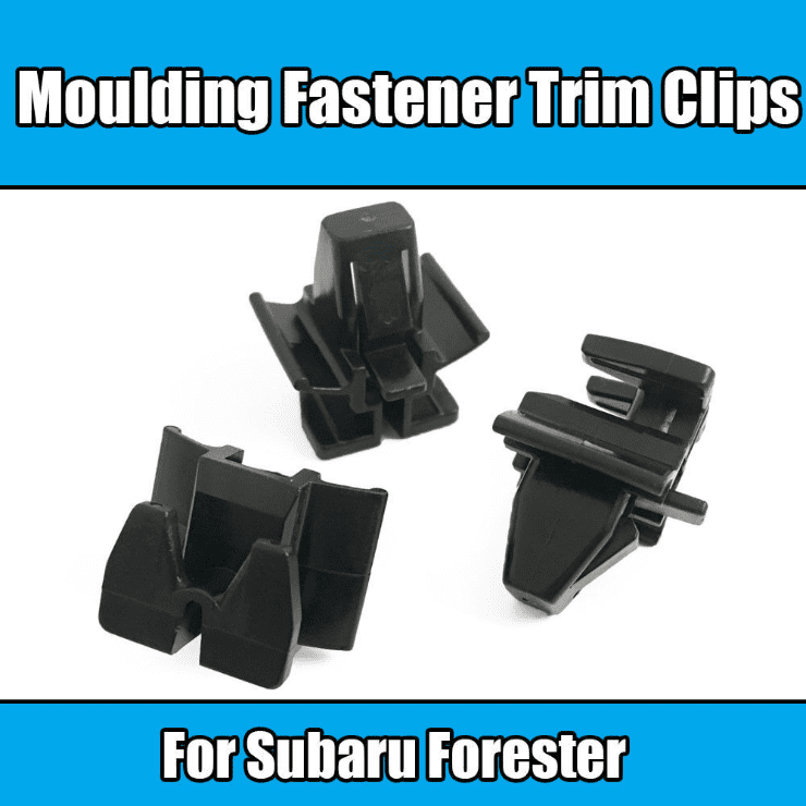 10x Clips for Subaru forester Moulding Fastener Trim Clips Black Plastic