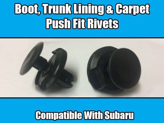 10x Clips for Subaru Impreza Push Fit Rivets for Boot & Trunk Lining & Carpets