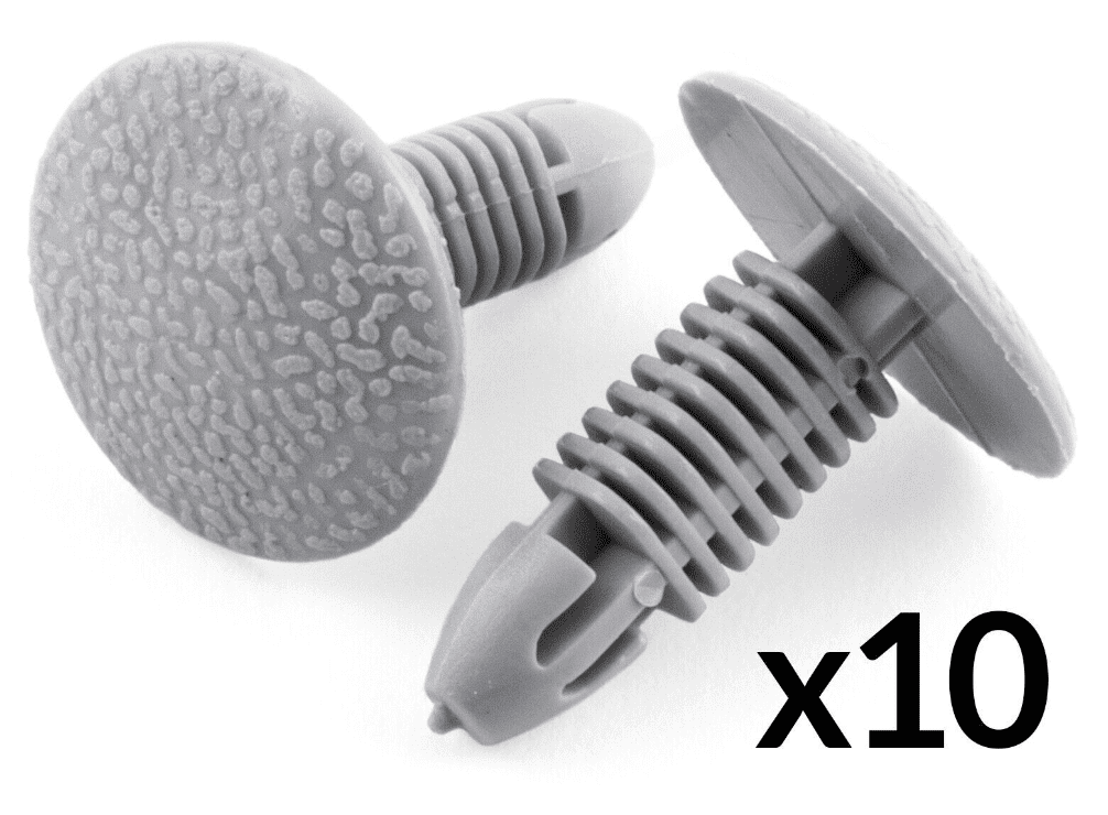 10x Clips for Suzuki Door Panel Mounting Trim Clips Light Grey Plastic