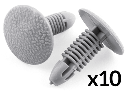 10x Clips for Suzuki Door Panel Mounting Trim Clips Light Grey Plastic