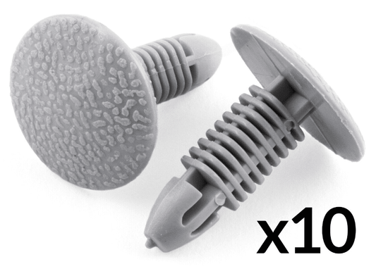 10x Clips for Suzuki Door Panel Mounting Trim Clips Light Grey Plastic