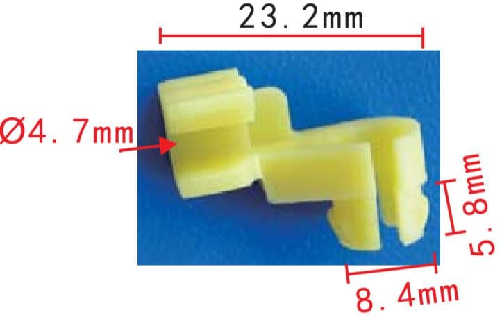10x Clips for Toyota A2 Nut Fastener Door Lock Rod Clips Left Orange Plastic