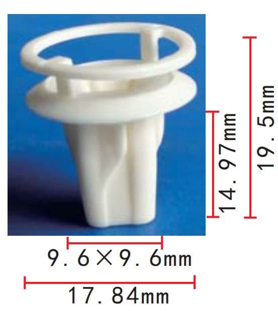 10x Clips for Toyota A6 Rav Screw Grommet Fastener Clips White Beige Plastic