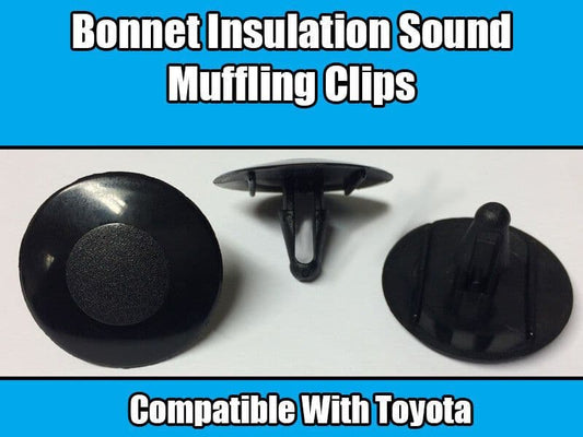 10x Clips for Toyota Bonnet/Hood Insulation Plastic Fasteners Sound Muffling