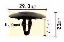 10x Clips for Toyota Bonnet/Hood Insulation Plastic Fasteners Sound Muffling