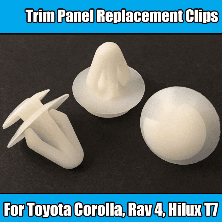 10x Clips for Toyota Corolla Trim Panel Replacement Plastic Clips Rav4 Hilux T7
