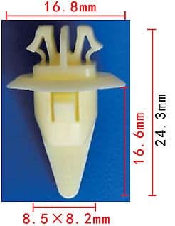 10x Clips for Toyota Exterior Side Moulding Clips Hilux 4Runner Tundra Yellow