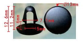 10x Clips for Toyota GM Bonnet Rubber Seal Interior Cover Engine Bay Fastener