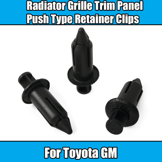 10x Clips for Toyota GM Radiator Grille Trim Panel Push Type Retainer Clips