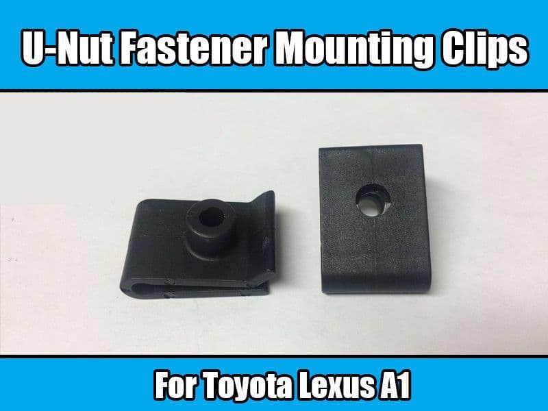 10x Clips for Toyota Lexus A1 U-Nut Fastener Mounting Black Plastic 90179-05060