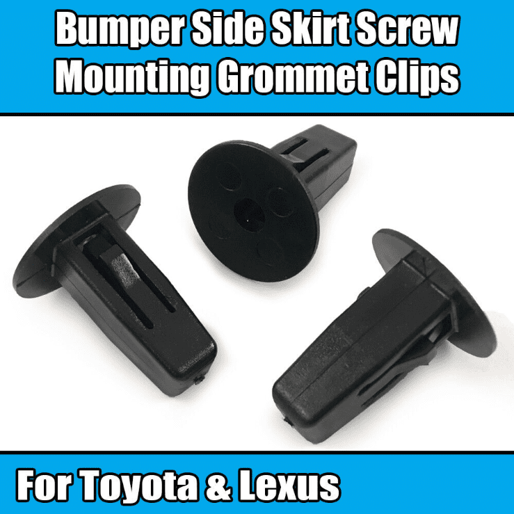 10x Clips for Toyota & Lexus Bumpers Aprons Side Skirts Screw Mounting Grommet